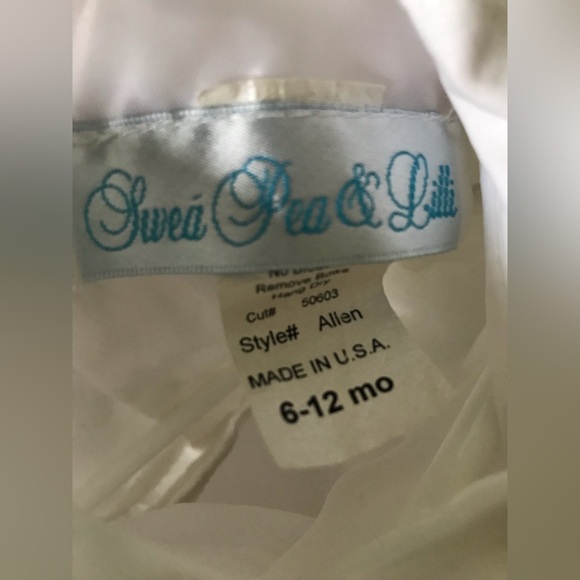 Sweá Pea & Lilli white 6-12 months boy baptismal outfit in VGUC - Picture 3 of 6